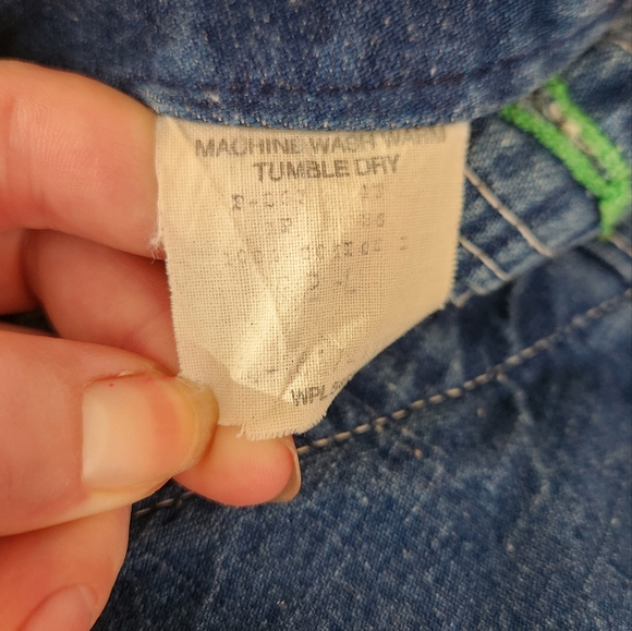 WASHINGTON DEE CEE 1970s SANFORIZED Denim Shorts Bib Overall Small/Medium VTG - Picture 7 of 10